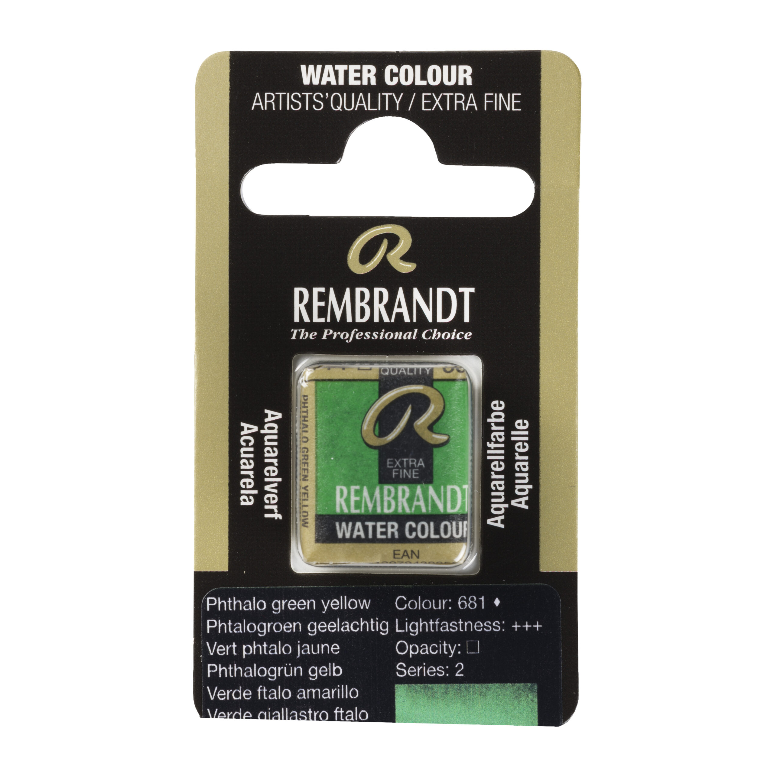 Rembrandt Aquarelverf Napje Phtalogroen Geelachtig 681