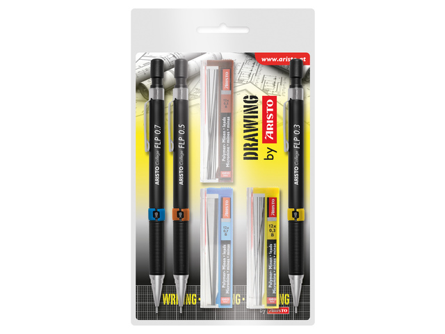 Vulpotloden set 0,35/0.5/0.7 3st. HB met gratis stiftjes