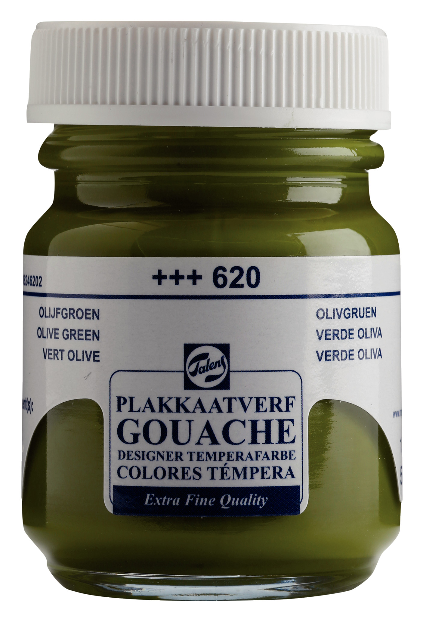 Talens Gouache Extra Fine Quality Fles 50 ml Olijfgroen 620