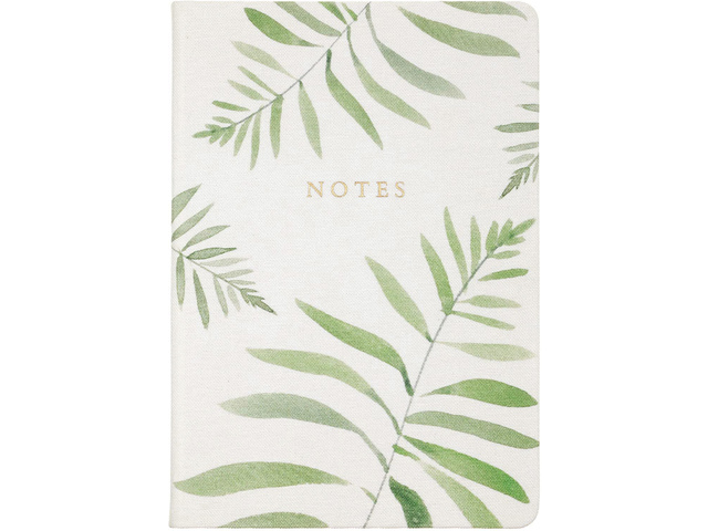 Notitieboek Eccolo HL Linen Fern lijn ca15x20cm 80gr. 256