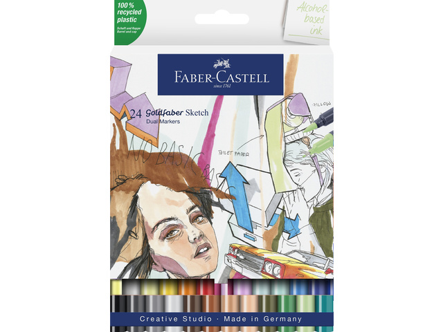 Sketchmarker FC GF etui 24 stuks op alcoholbasis