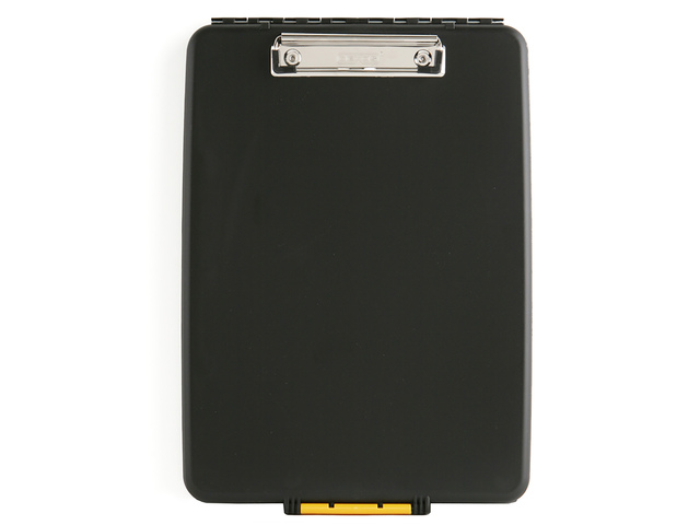 Klembord Seco A4 Zwart Met opbergvak Slimline
