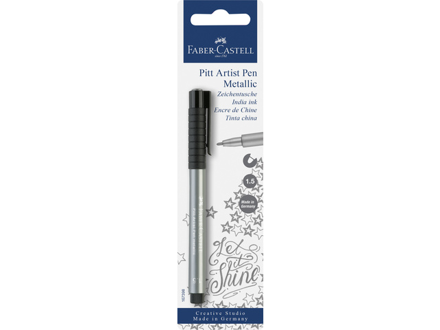 Tekenstift FC Pitt Artist Pen 251 zilver op blister