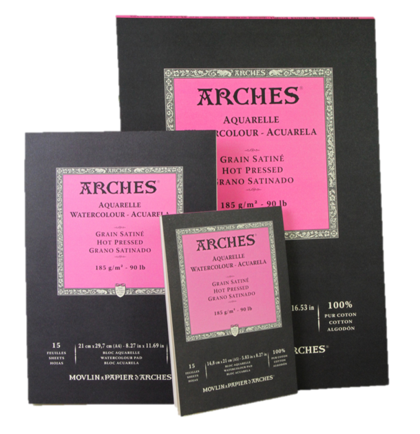 ARCHES Aquarelpapier Wit – 1-zijdig Gelijmd