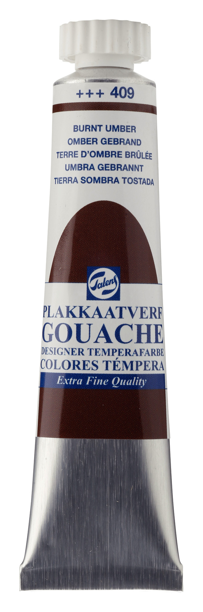 Talens Gouache Extra Fine Quality Tube 20 ml Omber Gebrand 409