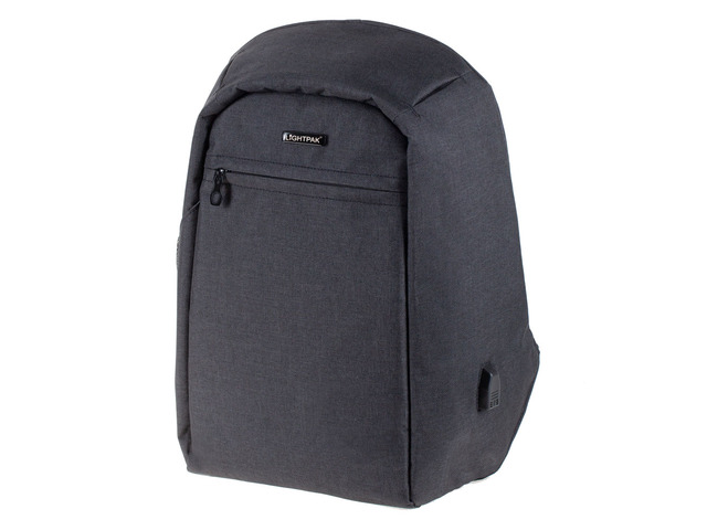 Rugzak Safebag Lightpak antraciet, 600D, polyester