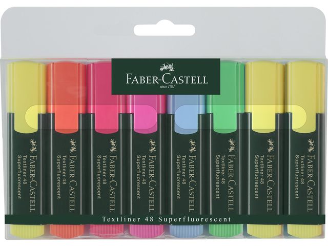 Tekstmarker FC 48 promoset 6 fluorkleuren +2 gratis