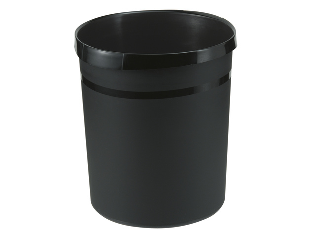 Papierbak HAN Grip 18 liter met 2 grijpranden, zwart