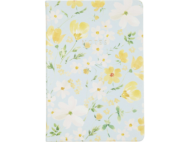 Notitieboek Eccolo HL Floral Notes lijn ca15x20cm 80gr. 256