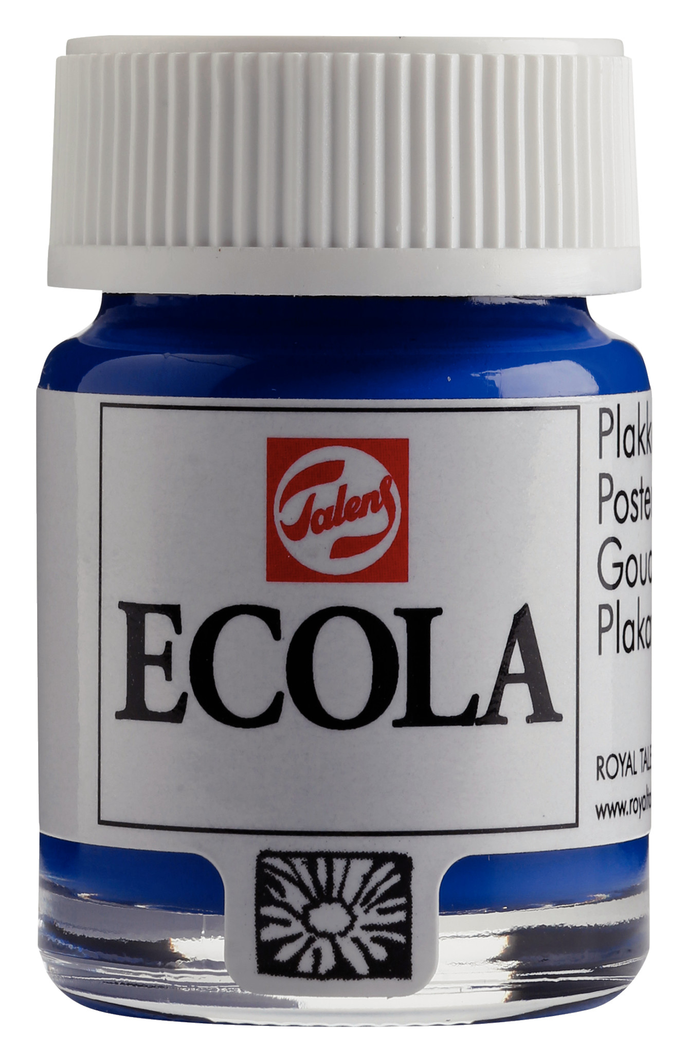 Ecola Plakkaatverf Fles 16 ml Donkerblauw 502