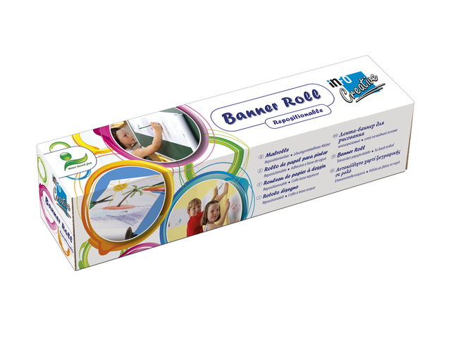 Tekenrol Info notes 30cmx12,2m blanco per rol in bedrukte doo