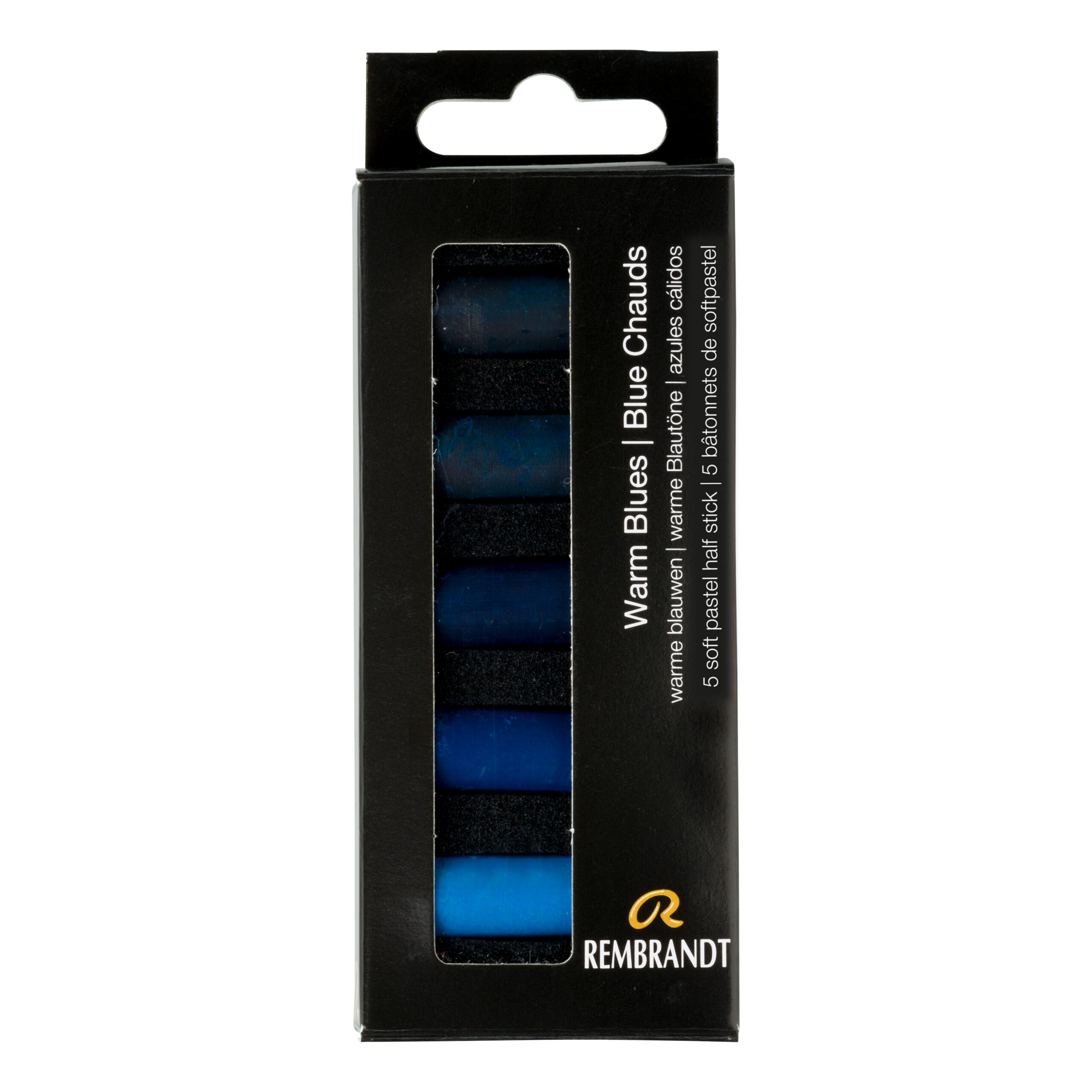Rembrandt Soft pastel set Warme Blauwen | 5 halve pastels