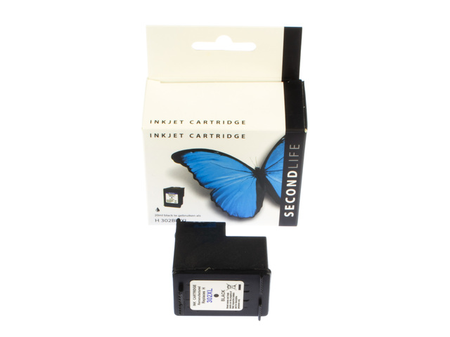 Cartridge SecondLife HP 302 XL zwart