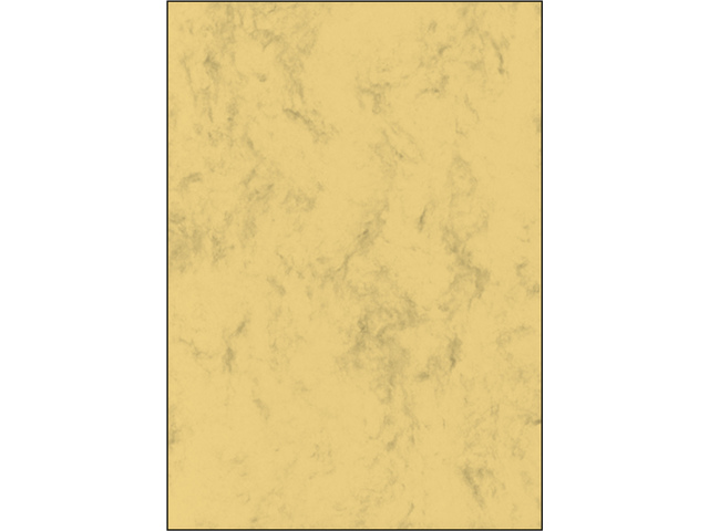 Designpapier Sigel A4 90grs marmer zandbruin pak 100 vel