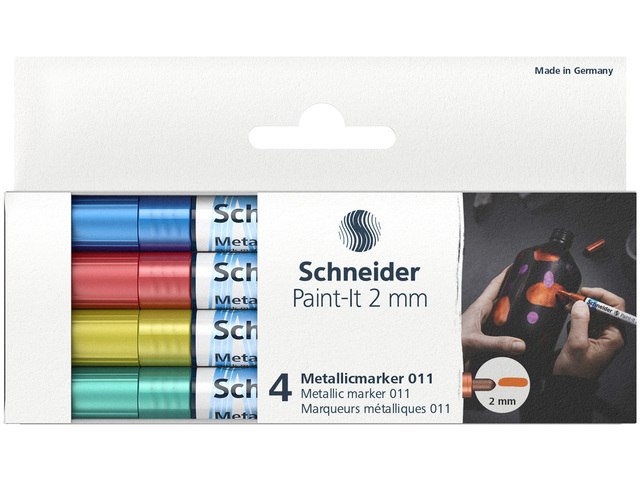 Metallic marker Schneider Paint-it 011 2mm etui 4st. - S-ML01111502