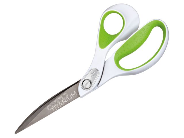 Schaar Westcott Carbo Titanium 24cm RVS op blister