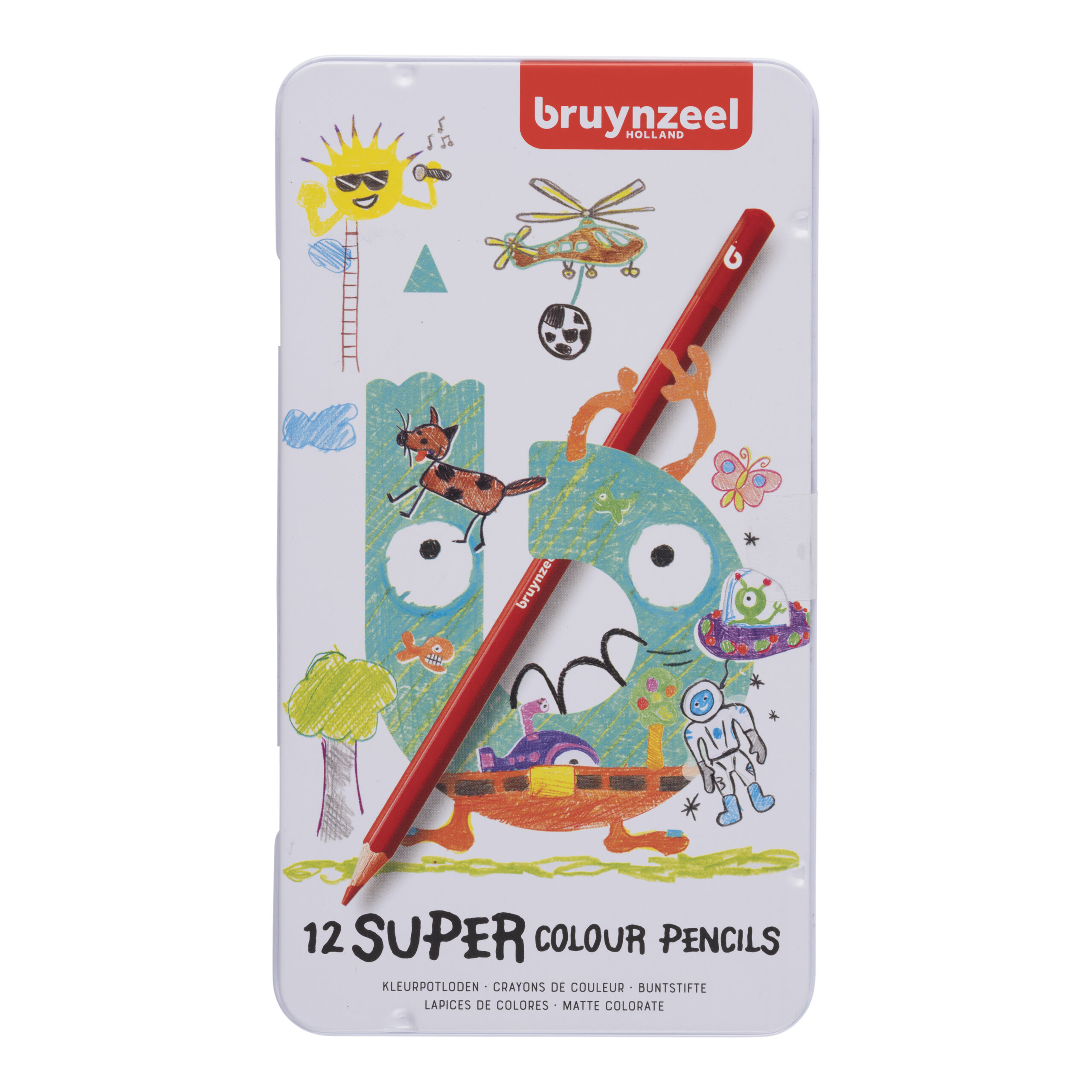 Bruynzeel Super kleurpotloden blik 12