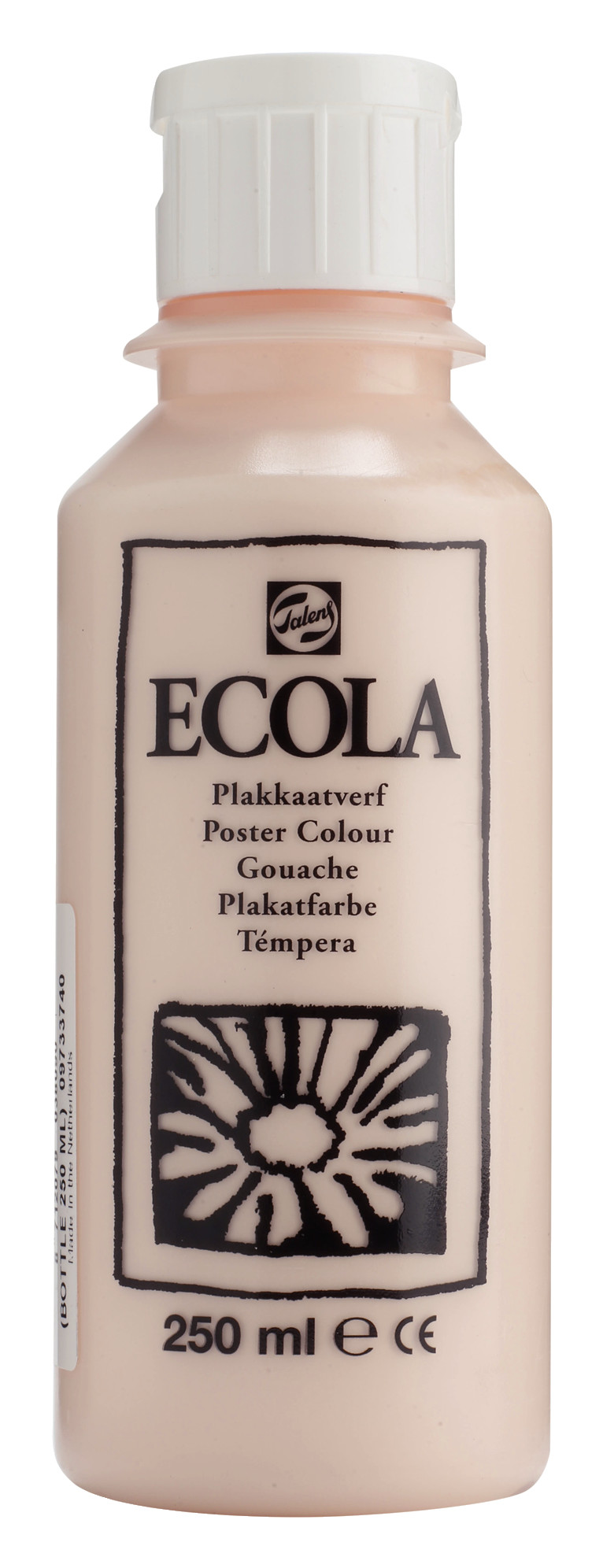 Ecola Plakkaatverf Fles 250 ml Roze Beige 374