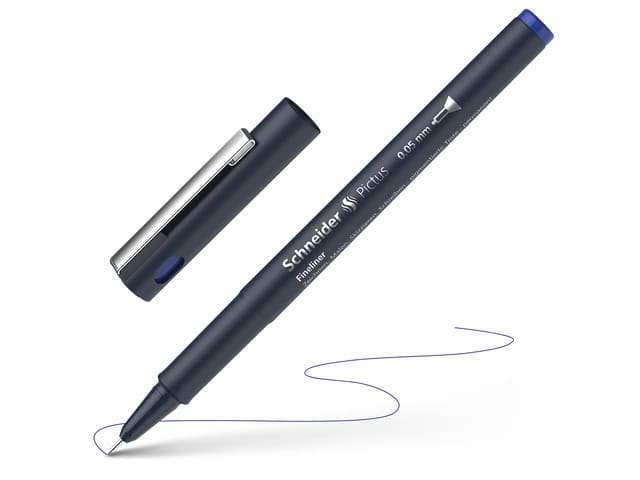 Fineliner Schneider Pictus 0,05 blauw