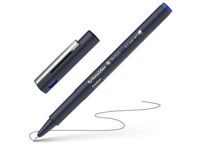Fineliner Schneider Pictus 0,1 blauw