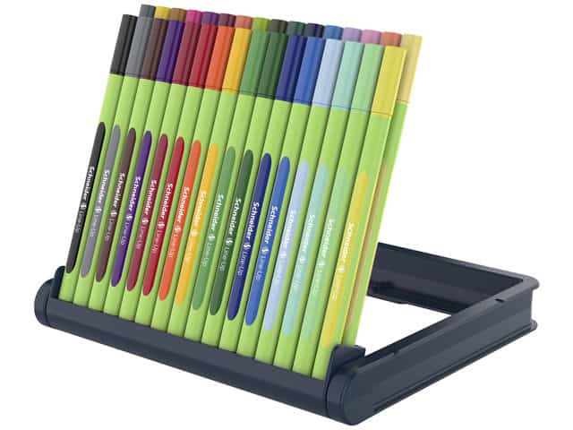 Fineliner Schneider line-up verstelbare pencil case 32 stu