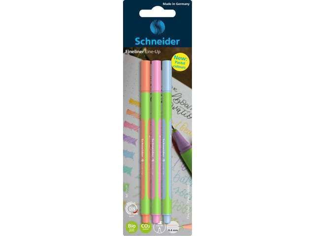 Fineliner Schneider Line-Up Pastel 0,4mm 3st. op blister