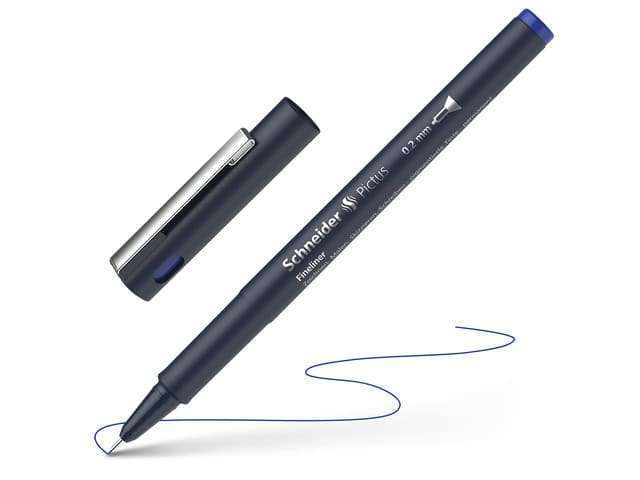 Fineliner Schneider Pictus 0,2 blauw
