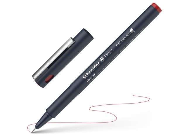 Fineliner Schneider Pictus 0,05 rood