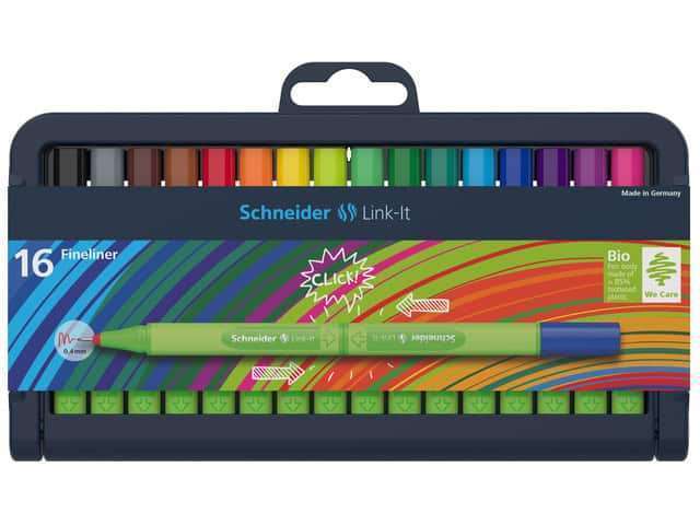 Fineliner Schneider Link-It verstelbare pencil case 16 stu