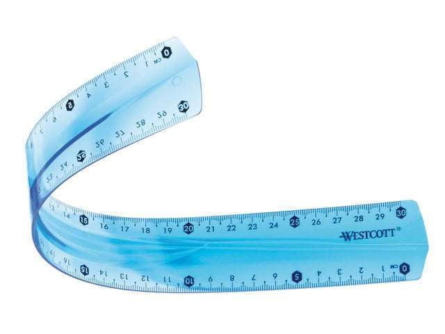 Lonwiner 4-delige Flexibele Linialenset – 30 Cm – Transparant & Buigbaar – Voor School, Tekenen & Knutselen – 4 Vrolijke Kleuren