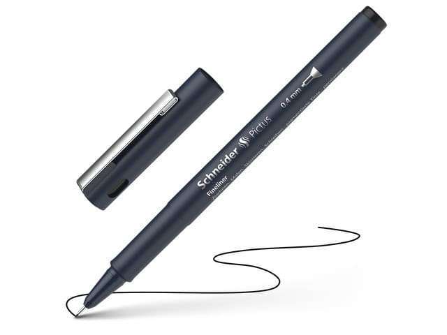 Fineliner Schneider Pictus 0,4 zwart