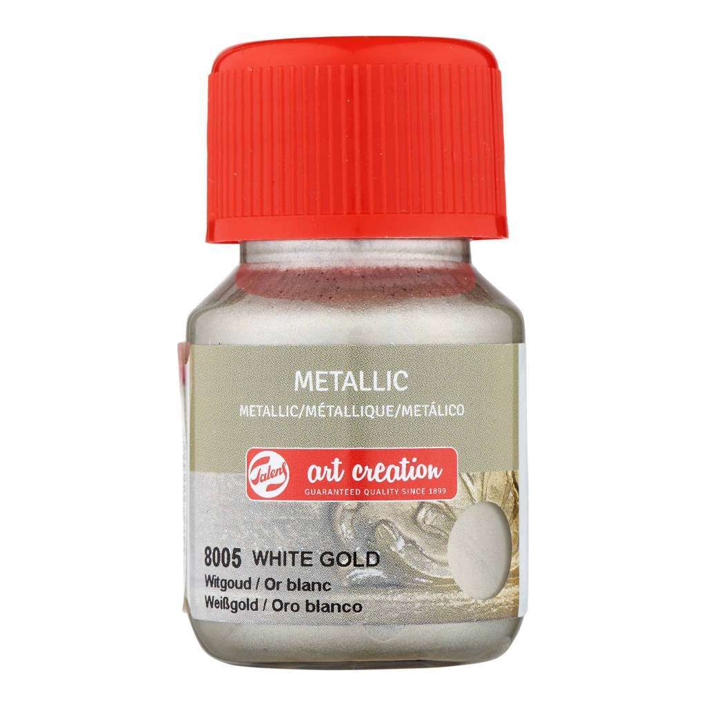Talens Art Creation Metallic Fles 30 ml Witgoud 8005