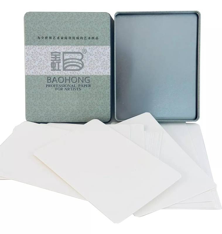 Baohong Aquarelpapier Classic – Postcards 10 × 15 cm – Blik met 20 vel