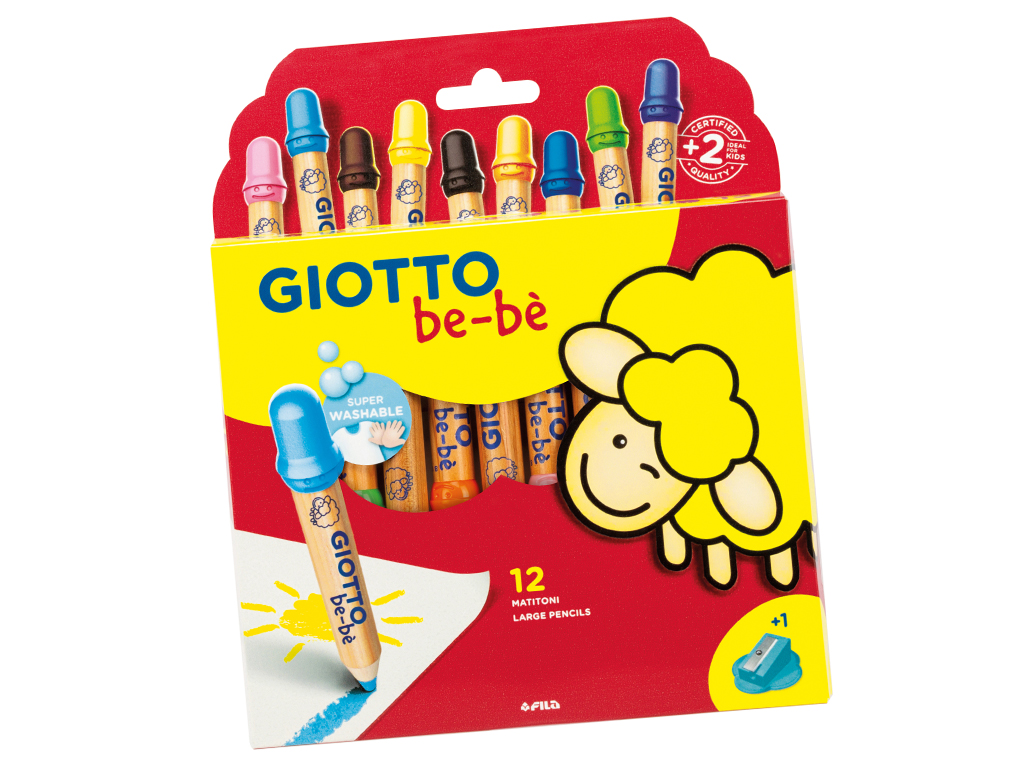 Giotto Superlarge gekleurd potloden 12 stuk