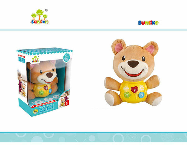Baby speelgoed Pluche beer - speelgoed voor pasgeboren baby's van 0 tot 36 maanden