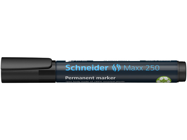 Marker Schneider Maxx 250 permanent, beitel punt zwart