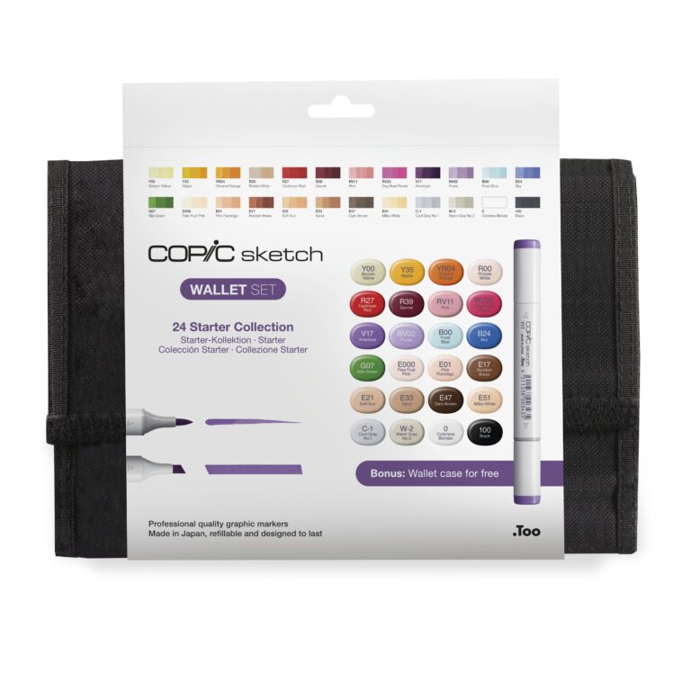 Copic - Sketch Marker 24 Markers in a Wallet
