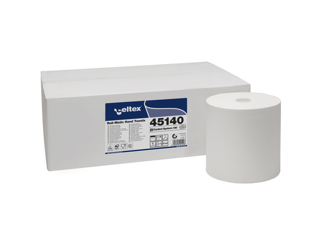 Handdoekrol Celtex MM E-Control 2-laags wit 140