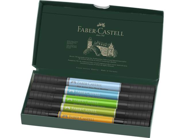 Tekenstift FC Pitt Artist duo marker Animals etui 5st.