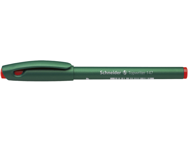Fibrepen Schneider Topwriter 147 rood 0,6mm