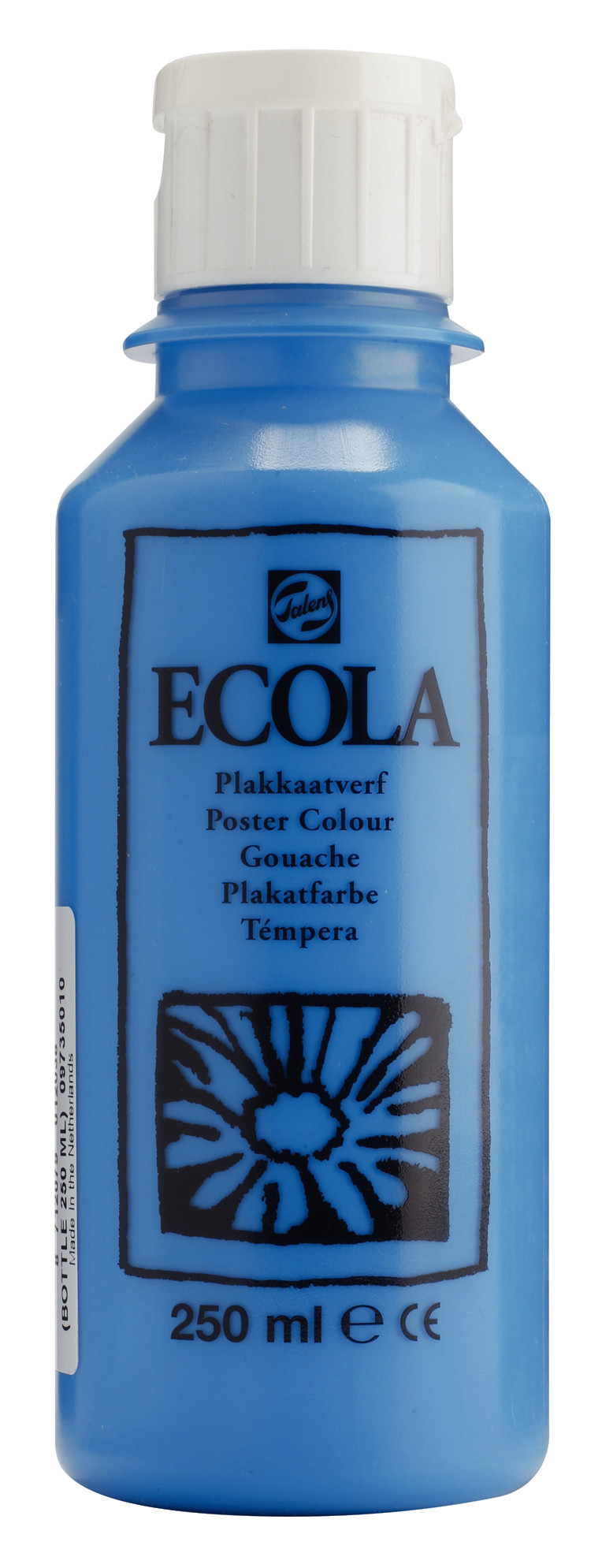 Ecola Plakkaatverf Fles 250 ml Lichtblauw 501
