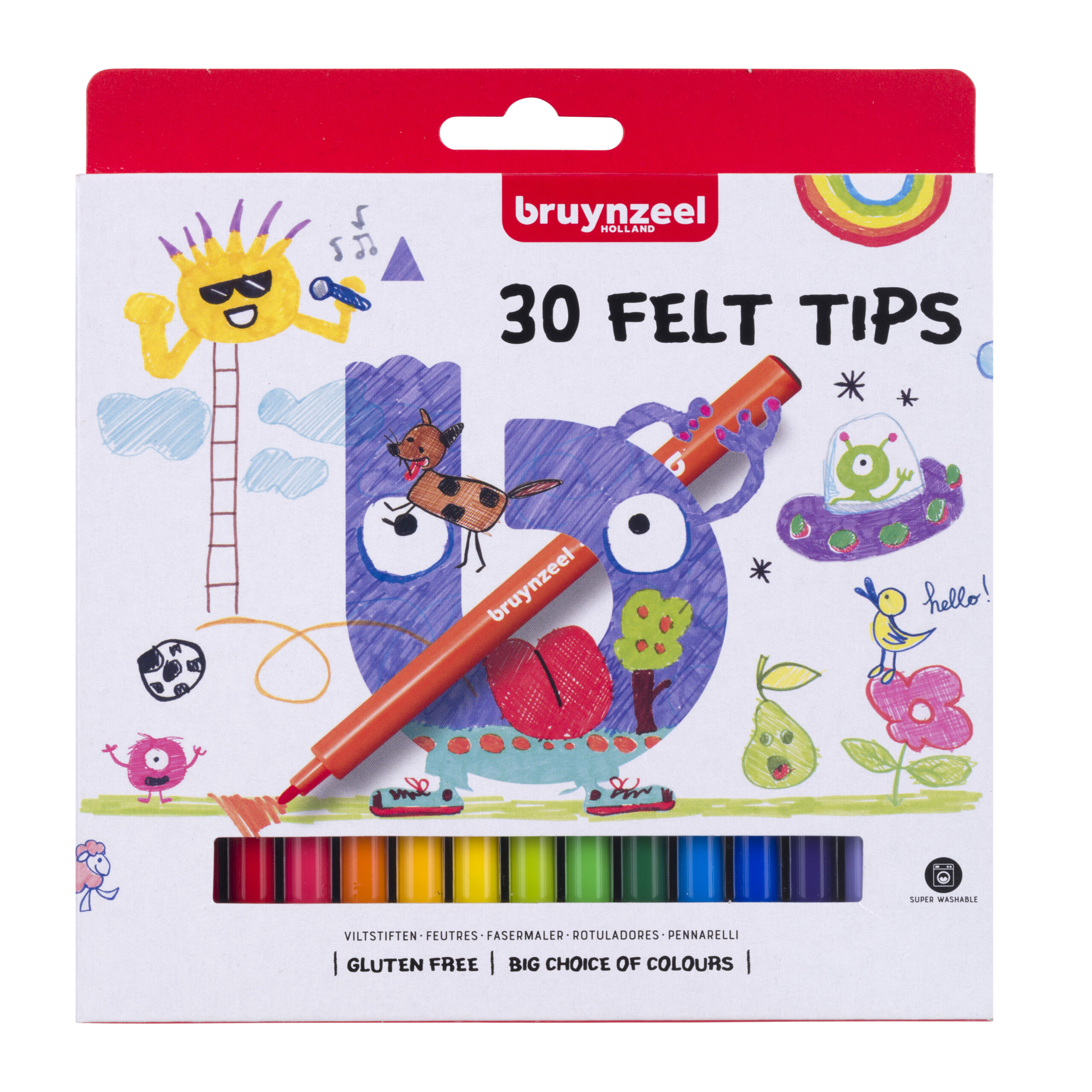 Bruynzeel Viltstiften set | 30 kleuren *