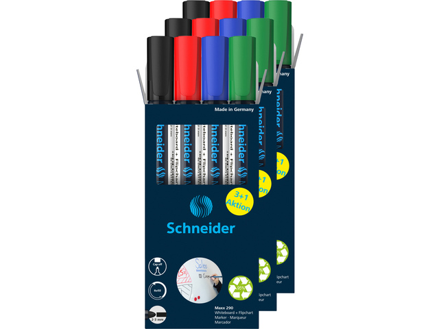 Boardmarker Schneider Maxx 290 ass. krimp á 3 sets
