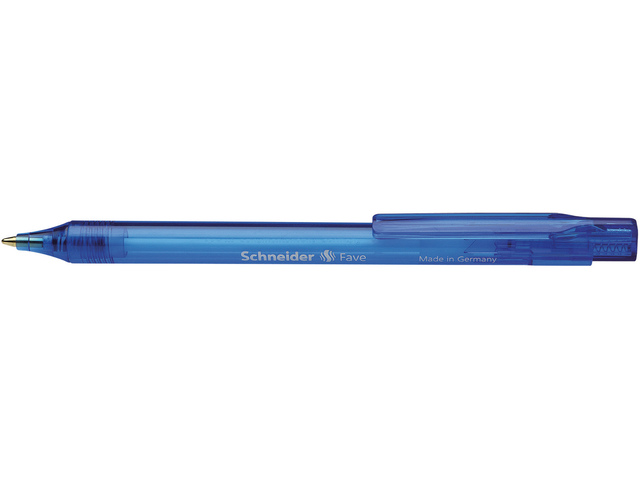 Balpen Schneider Fave M blauw, schrijfkleur blauw