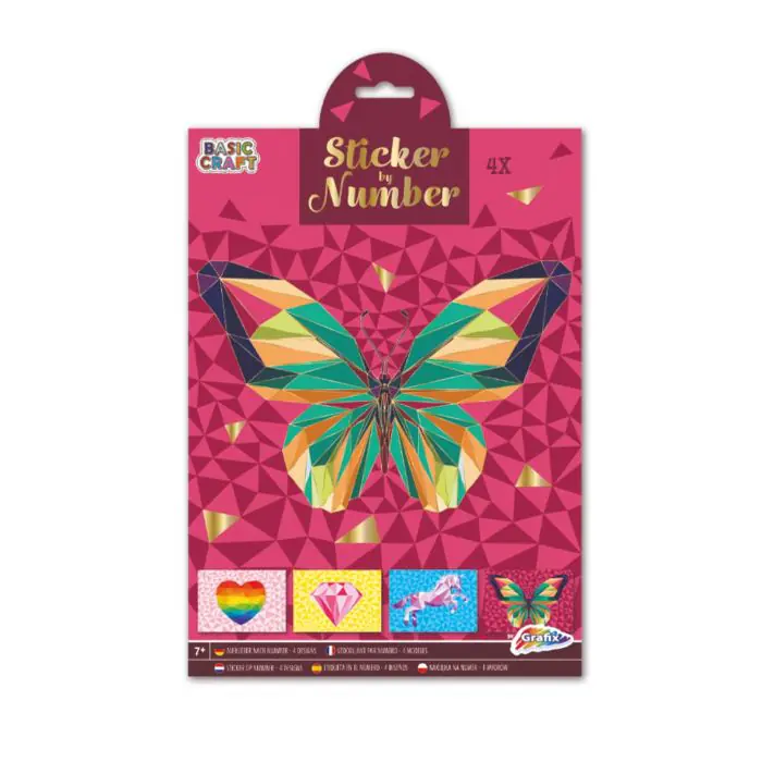 Sticker by Number – Vlinders & Hartjes