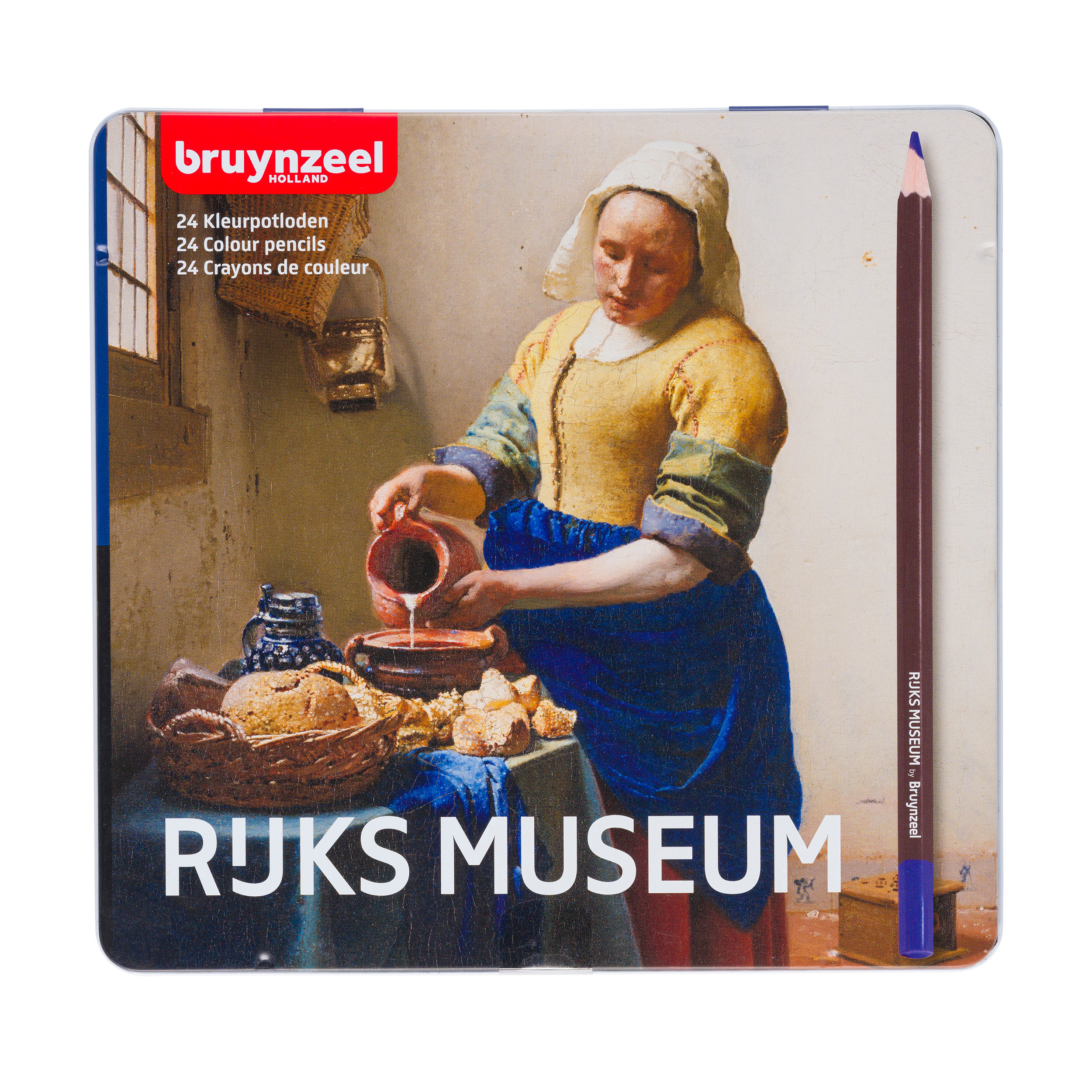 Bruynzeel Blik 24 kleurpotloden Het Melkmeisje