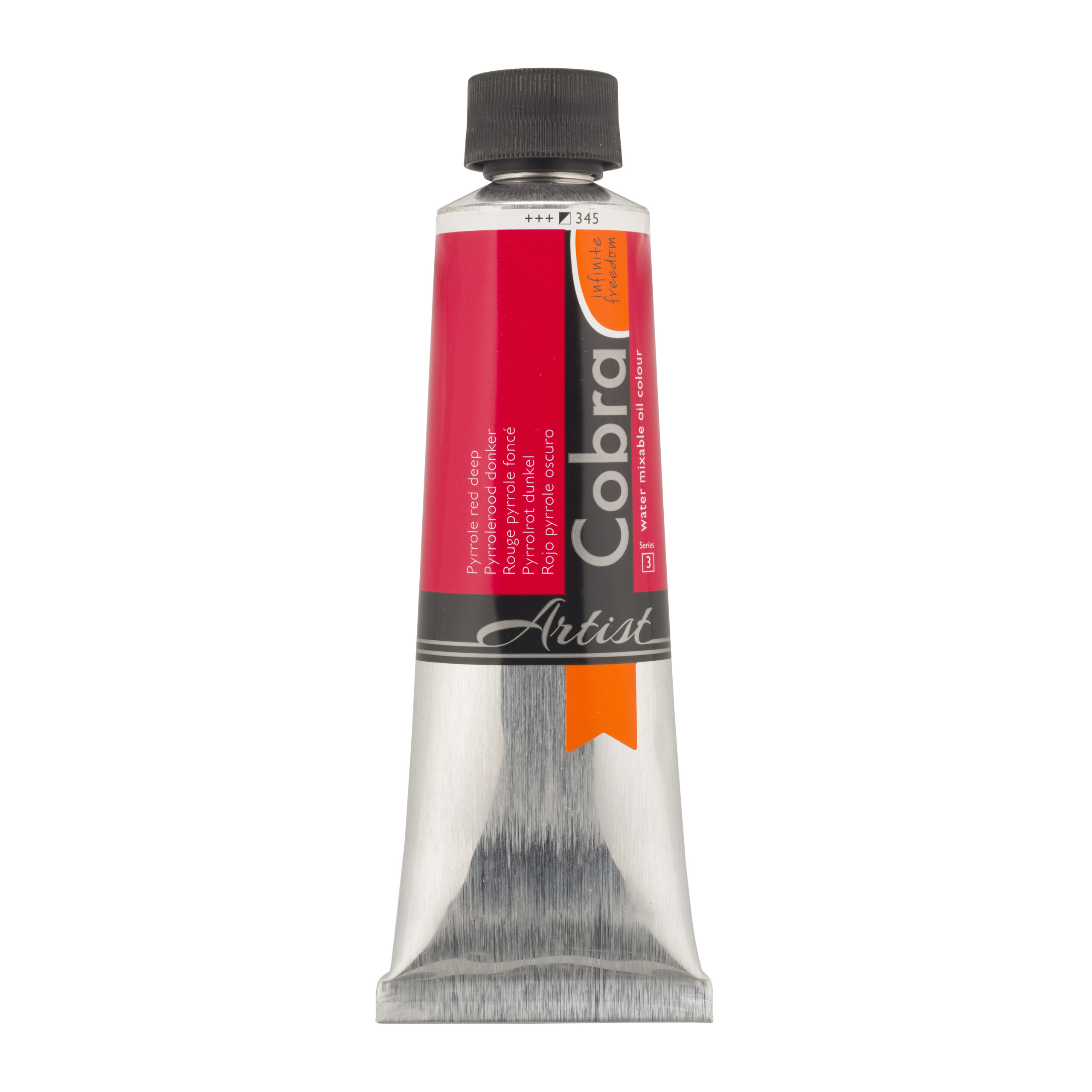 Cobra Artist Water Vermengbare Olieverf Tube 150 ml Pyrrolerood Donker 345