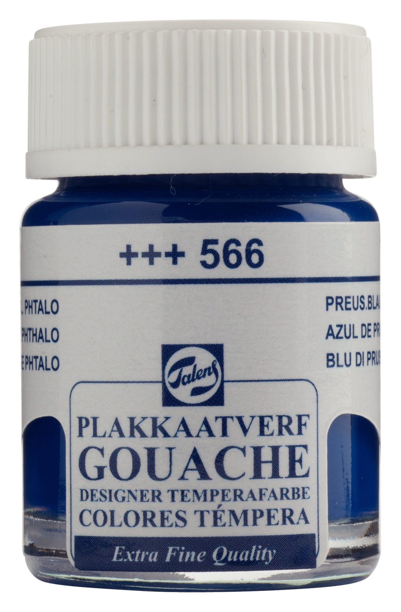 Talens Gouache Extra Fine Quality Fles 16 ml Pruisischblauw (Phtalo) 566