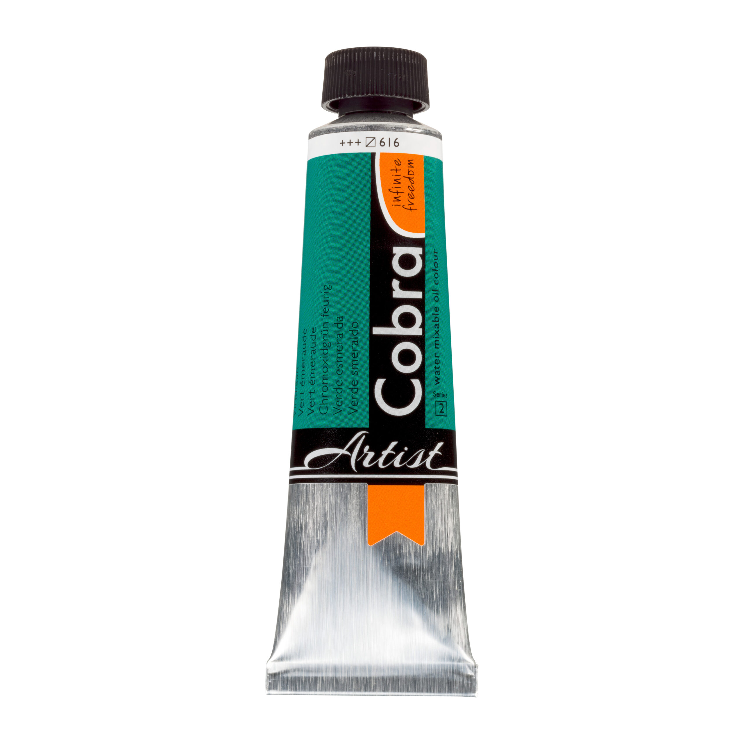 Cobra Artist Water Vermengbare Olieverf Tube 40 ml Vert Émeraude 616
