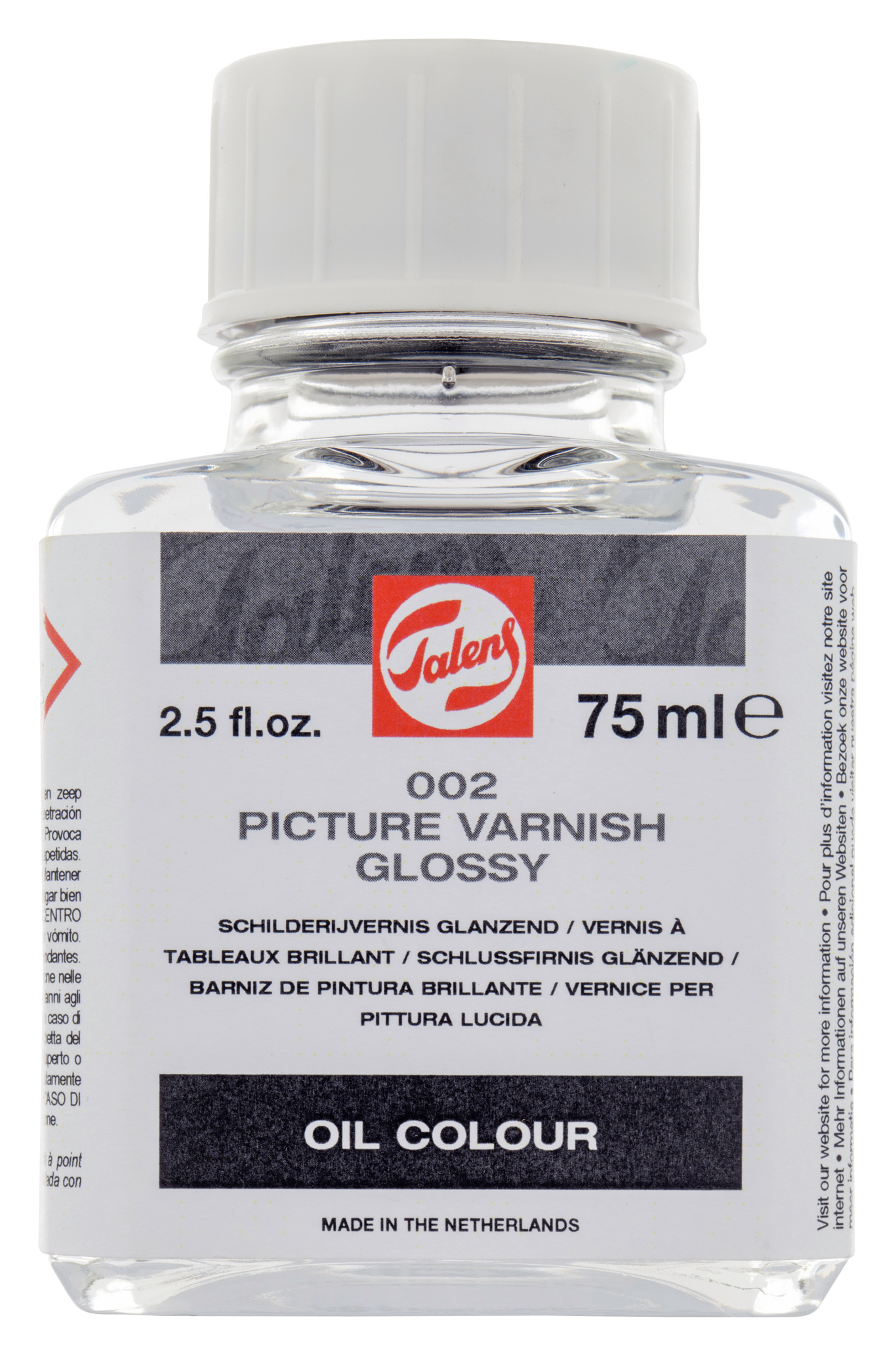 Talens Schilderijvernis Glanzend 002 Fles 75 ml